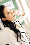 Sultry Bimbo In Uniform Yui Komine Exposes Erotic Downblouse And Stretched Legs Up Skirt
