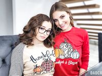 Leana Lovings And Kenzie Love Pleasuring Lucky Dude In POV