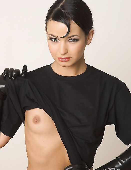 Steaming Hot And Excitingly Sexy Nea Nubiles Got On A Tight Latex Boots And Gloves And Hotly Bending Her Body