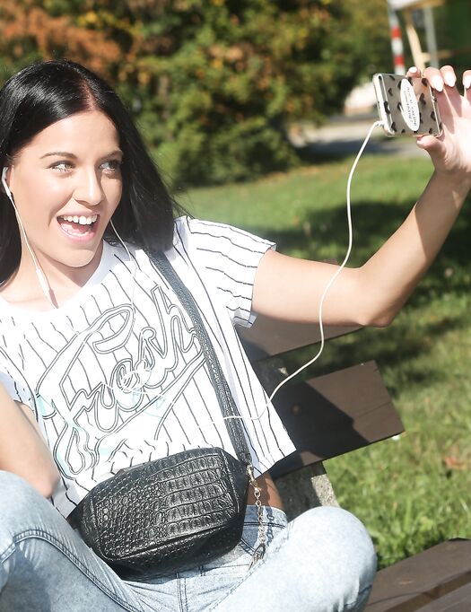 Small-tit Brunette Eveline Dellai Gets Fucked Outdoors