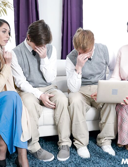 Ashley Wolf And Penny Barber Get Nicely Fucked In The Living Room