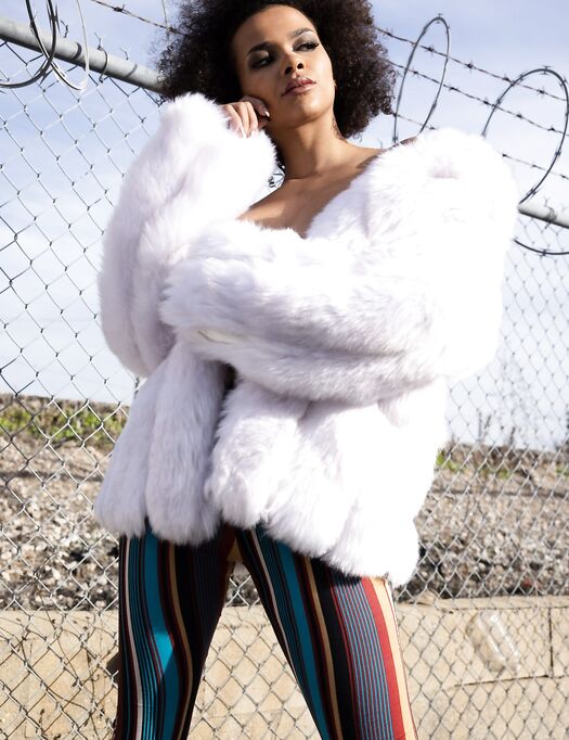 Fantastic Young Ebony Gets Fucked Through The Hole In Her Tights photos (Alina Ali, Ramon Nomar)